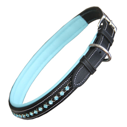 Bridles & Reins ExionPro Blue Bling Dog Collar