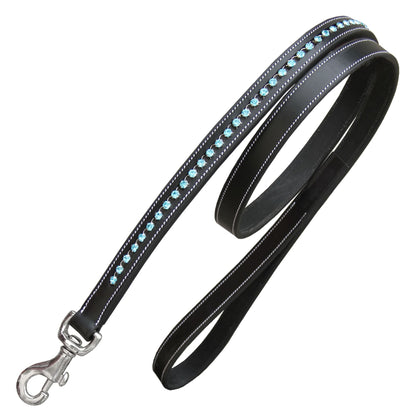 Bridles & Reins ExionPro Blue Bling Dog Leash