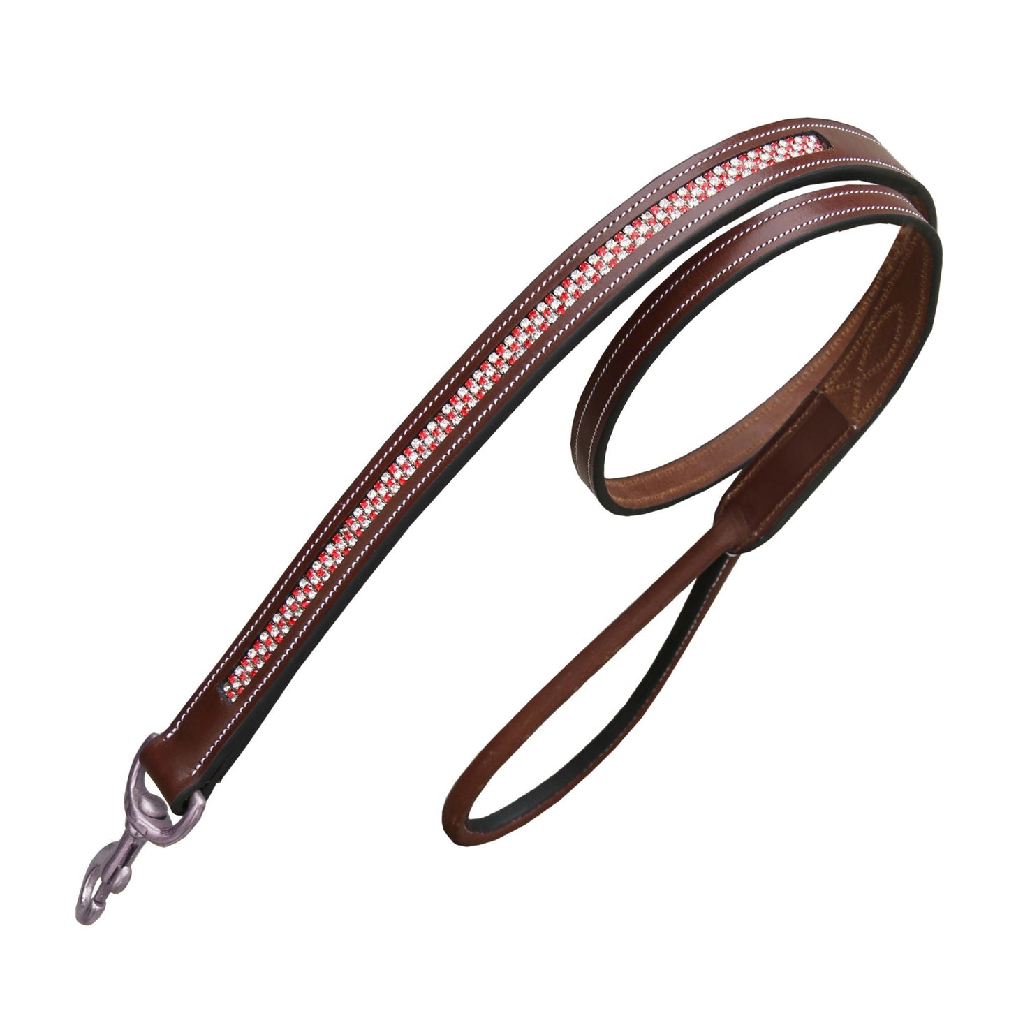 Bridles & Reins ExionPro Red Bling Padded Dog Leash