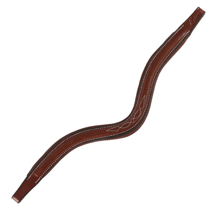 Bridles & Reins ExionPro Fancy Stitched Square Raised Padded Browband