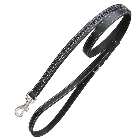 Bridles & Reins ExionPro Black Bling Dog Leash