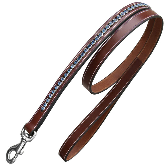 Bridles & Reins ExionPro Dark Blue Bling Dog Leash
