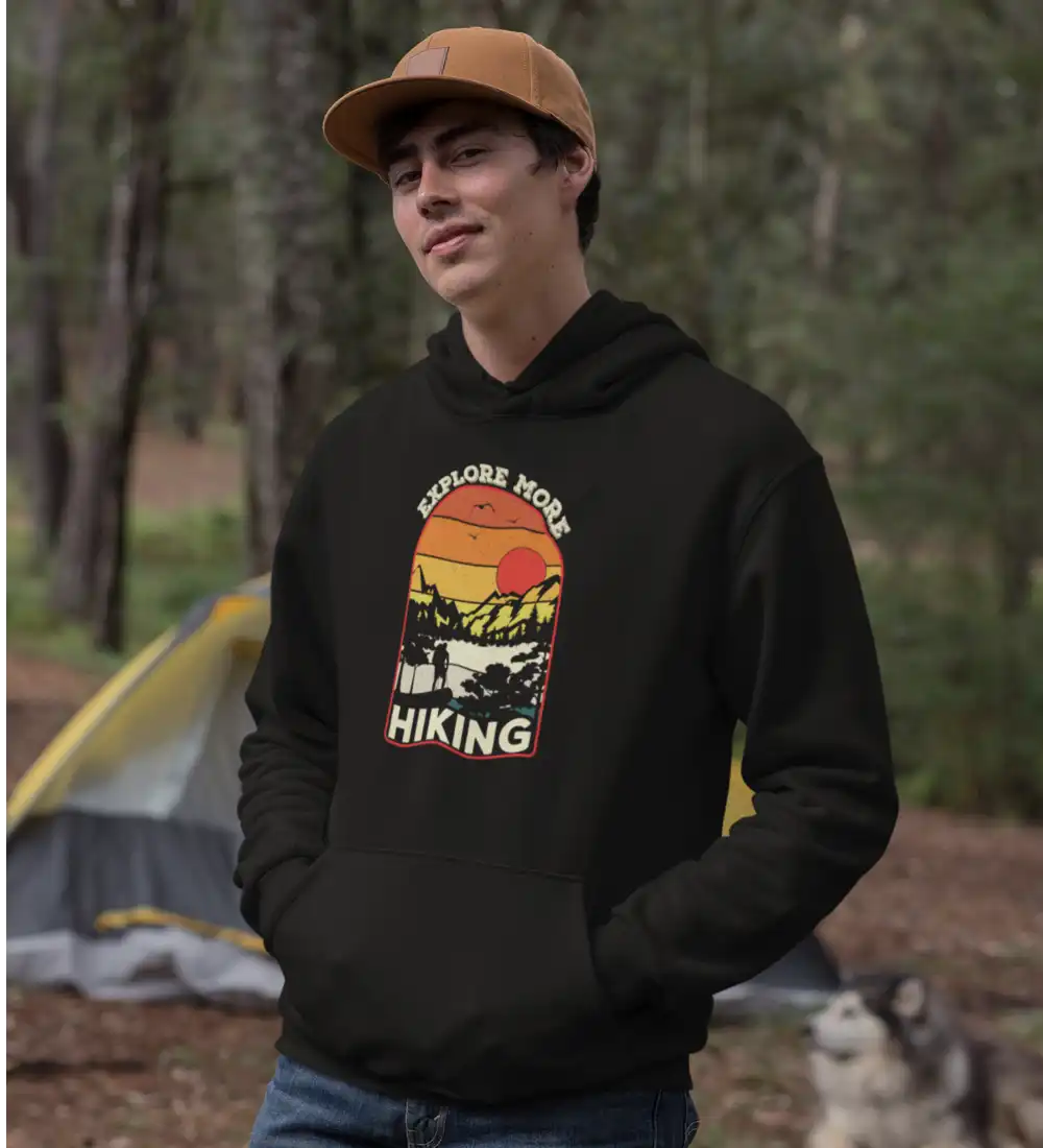 Outdoorzees Explore More Hiking Unisex Hoodie