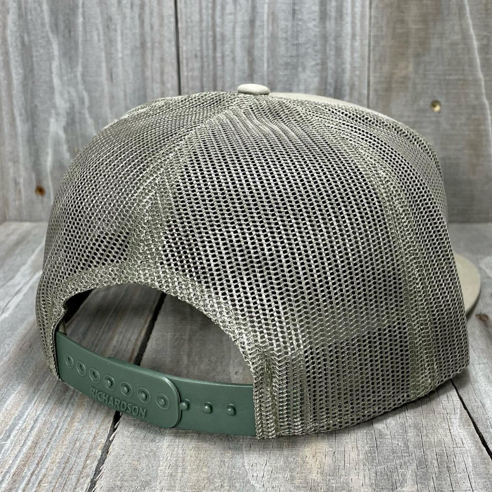 AF Waterfowl 3D Puff Duck Logo 7 Panel Trucker Loden - Loden