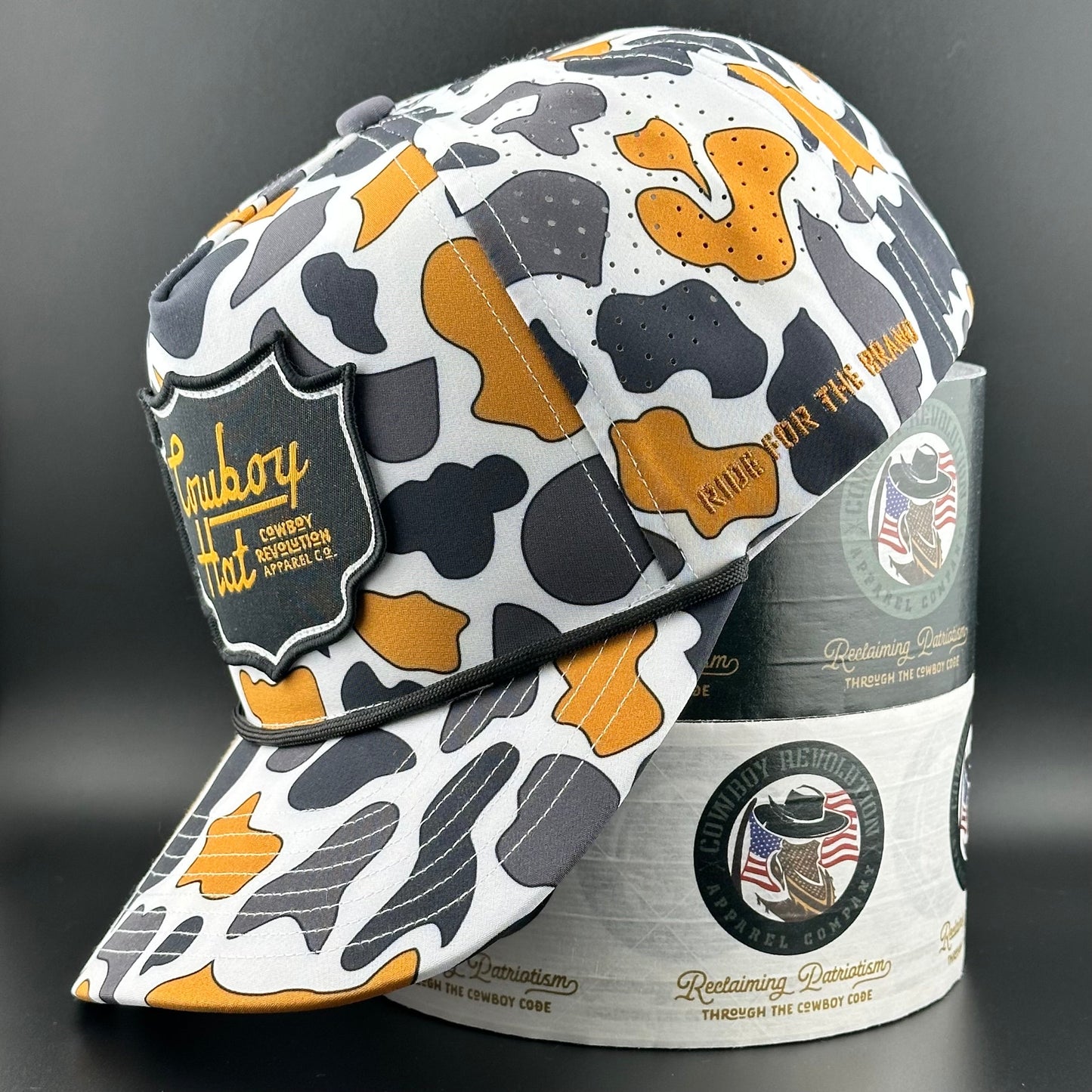 Cowboy Revolution NOLA White “Cowboy Hat” - Performance Patch Rope Hat