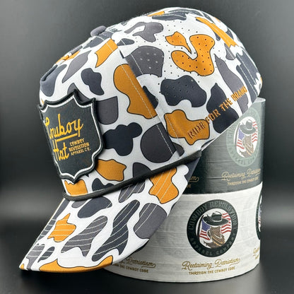 Cowboy Revolution NOLA White “Cowboy Hat” - Performance Patch Rope Hat