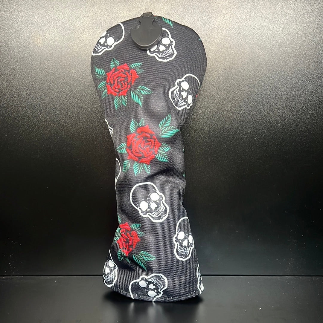 ParWestGolf Skulls & Roses Canvas Headcover
