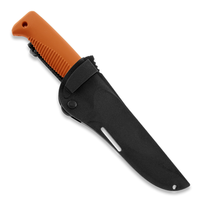 Peltonen M07 Ranger Puukko Black Cerakote Orange Handle FJP137