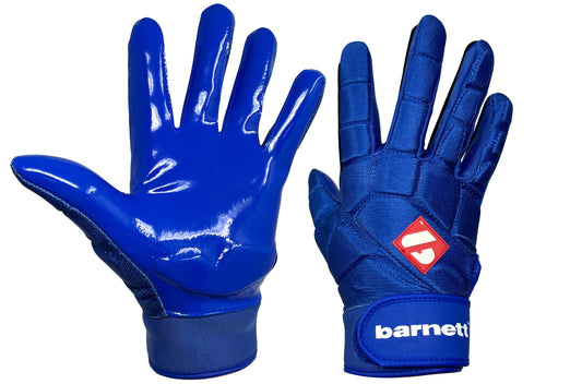 Barnett FKG-03 Blue High Level Linebacker Football Gloves, LB, RB, TE