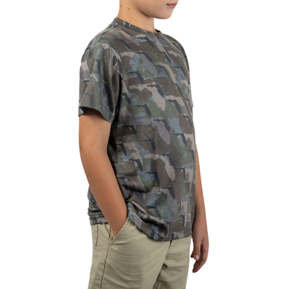 Everyday Outdoors Florida Camo - Kids Short Sleeve Shirt