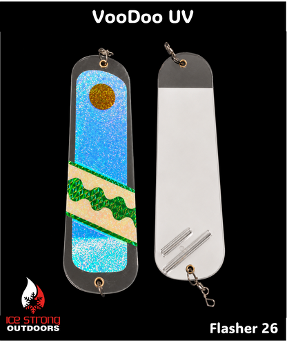 Ice Strong Outdoors - 8.5" Dual Fin Flasher Series - NEW 2026 Colors Released!