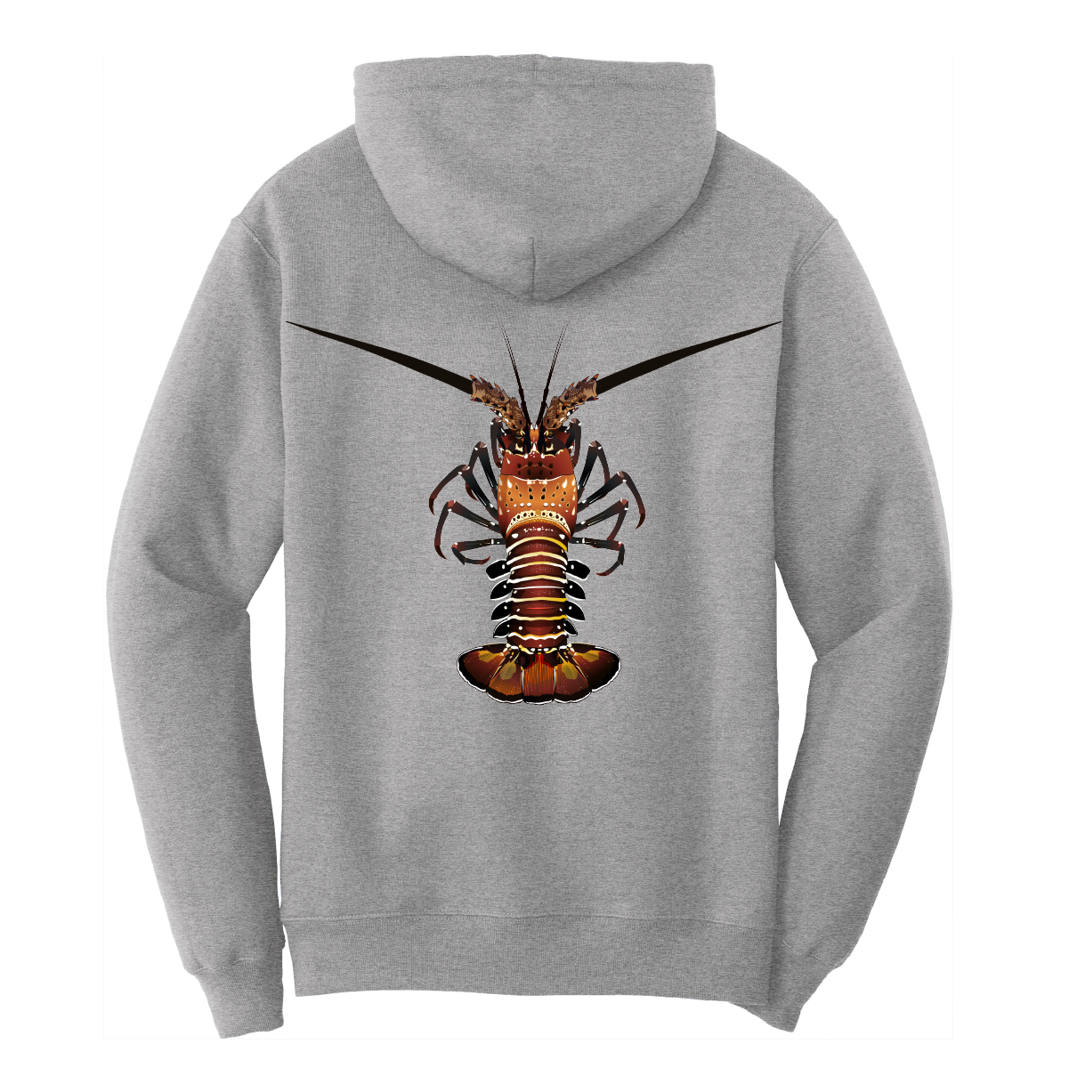 Saltwater Born Florida Keys Realistic Lobster Cotton Hoodie