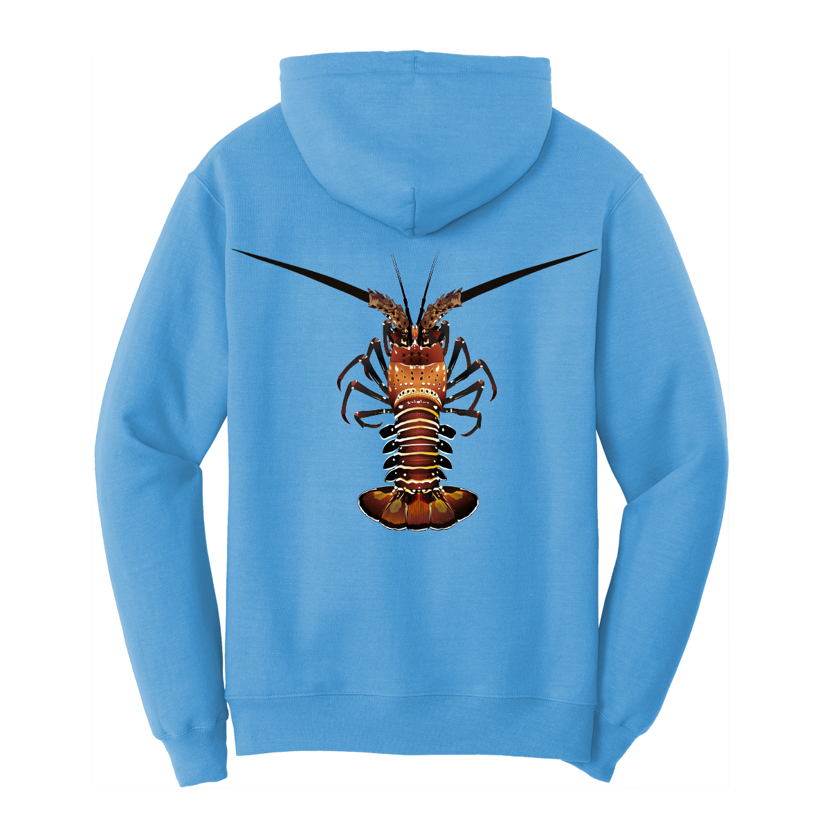 Saltwater Born Florida Keys Realistic Lobster Cotton Hoodie