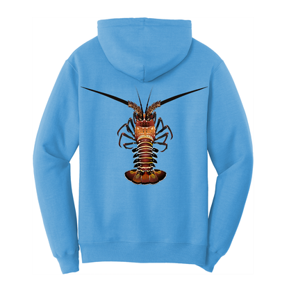 Saltwater Born Florida Keys Realistic Lobster Cotton Hoodie