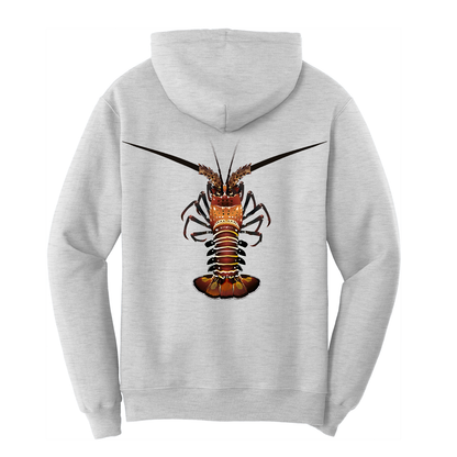 Saltwater Born Florida Keys Realistic Lobster Cotton Hoodie