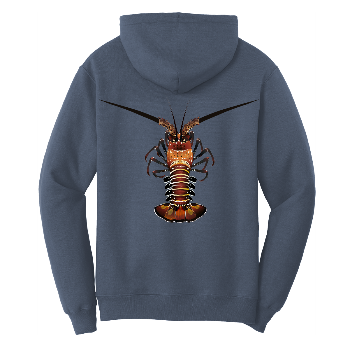 Saltwater Born Florida Keys Realistic Lobster Cotton Hoodie