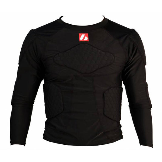 Barnett FS-08 compression T-shirt with long sleeves, 5 integrated pieces, for American football