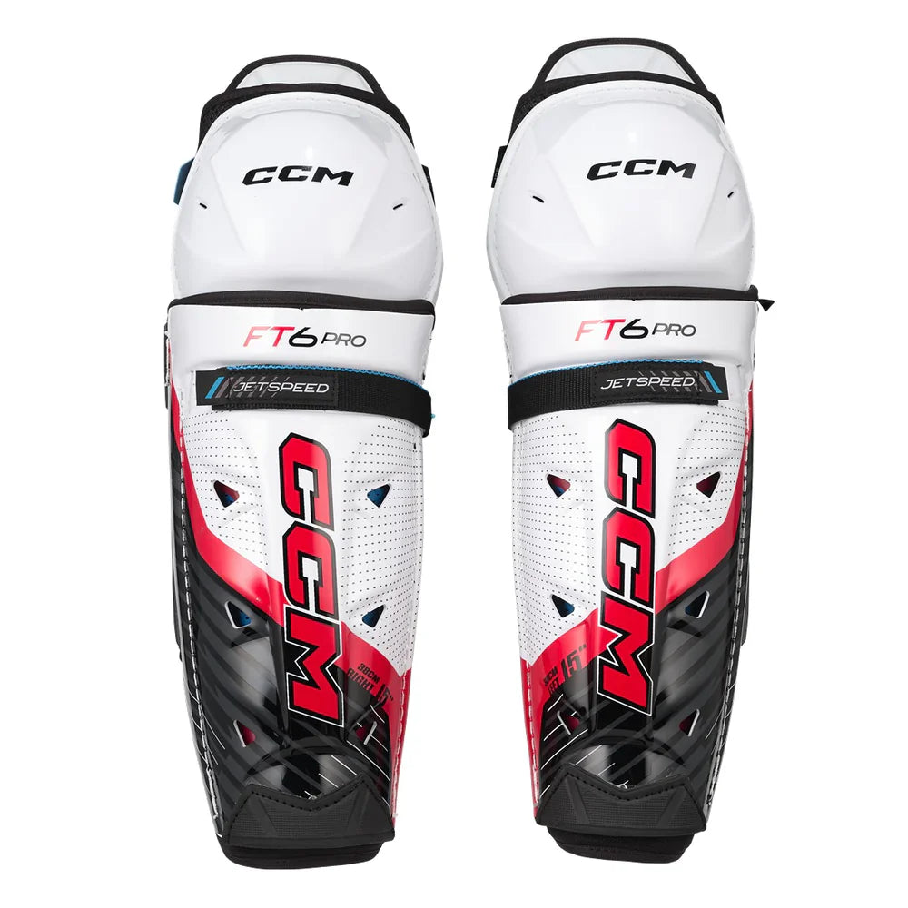 ProStride Hockey USA CCM Jetspeed FT6 Pro Shin Guards - Junior