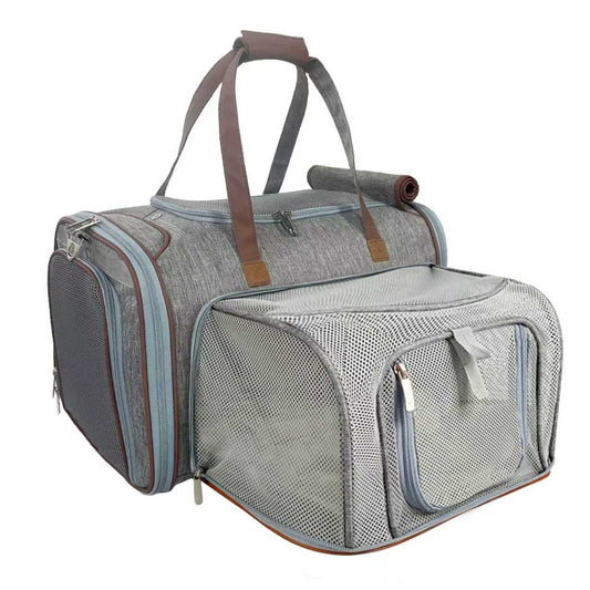 Mr. Peanut's Gold Series Big Apple XL Size Airline Compliant Expandable Pet Carrier