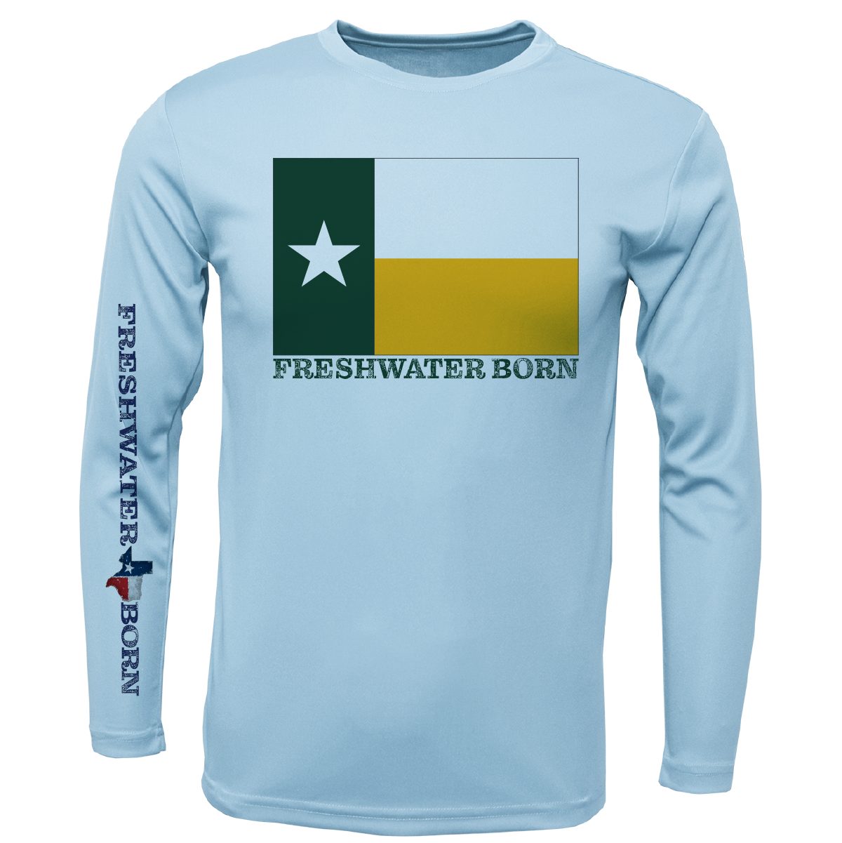 Saltwater Born Baylor Edition Freshwater Born Boy's Long Sleeve UPF 50+ Dry-Fit Shirt