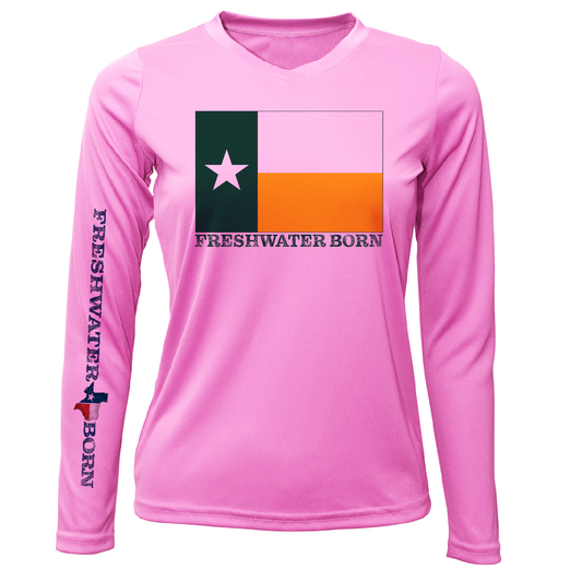 Saltwater Born Baylor Edition Freshwater Born Women's Long Sleeve UPF 50+ Dry-Fit Shirt