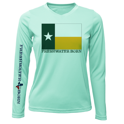 Saltwater Born Baylor Edition Freshwater Born Women's Long Sleeve UPF 50+ Dry-Fit Shirt