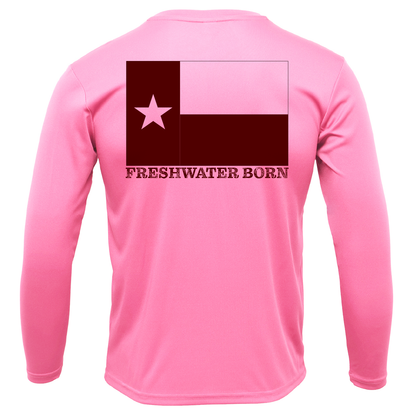 Saltwater Born College Station Freshwater Born Girl's Long Sleeve UPF 50+ Dry-Fit Shirt