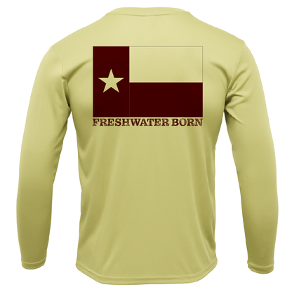 Saltwater Born College Station Freshwater Born Men's Long Sleeve UPF 50+ Dry-Fit Shirt