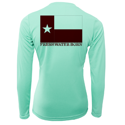 Saltwater Born College Station Freshwater Born Women's Long Sleeve UPF 50+ Dry-Fit Shirt