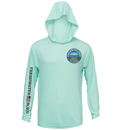 Saltwater Born Florida Freshwater Born "Surrender The Booty" Men's Long Sleeve UPF 50+ Dry-Fit Hoodie