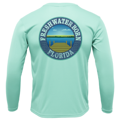 Saltwater Born Florida Diver Freshwater Born Boy's Long Sleeve UPF 50+ Dry-Fit Shirt