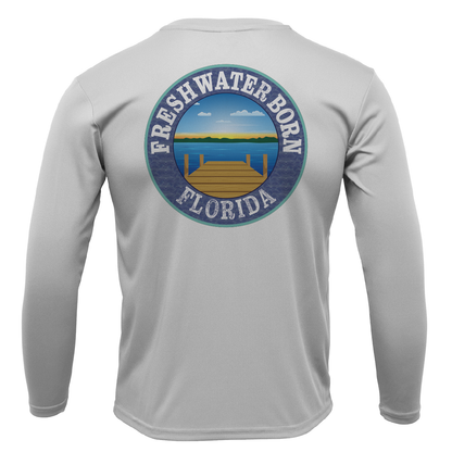 Saltwater Born Florida Diver Freshwater Born Boy's Long Sleeve UPF 50+ Dry-Fit Shirt
