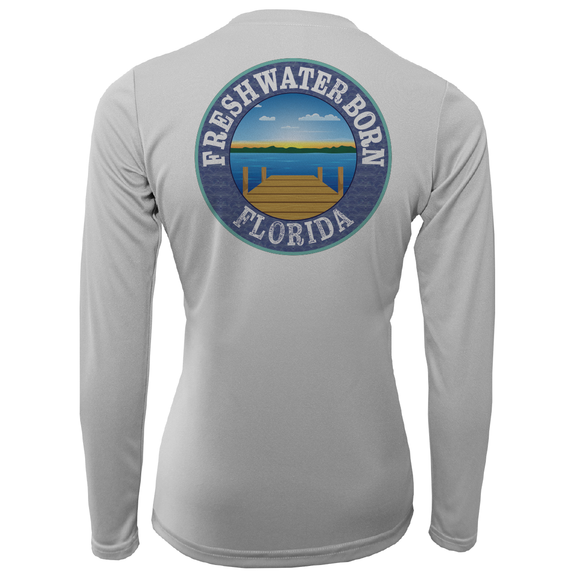 Saltwater Born Florida Girl Freshwater Born Women's Long Sleeve UPF 50+ Dry-Fit Shirt