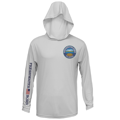 Saltwater Born Florida Freshwater Born Kraken Men's Long Sleeve UPF 50+ Dry-Fit Hoodie