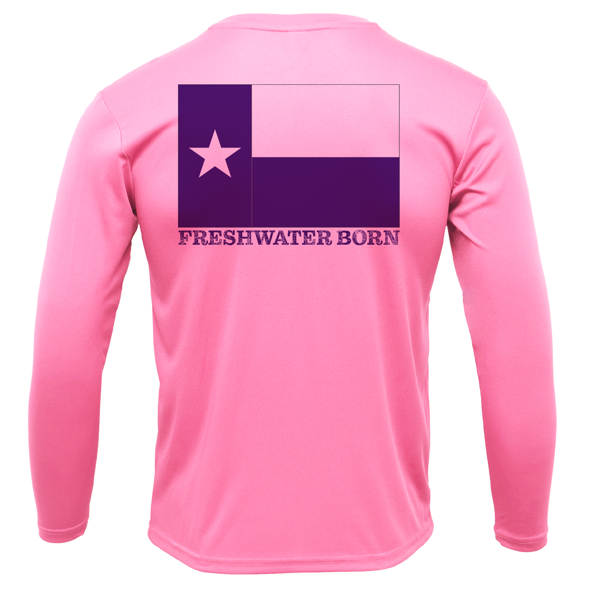 Saltwater Born Fort Worth Freshwater Born Girl's Long Sleeve UPF 50+ Dry-Fit Shirt