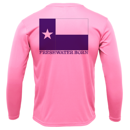 Saltwater Born Fort Worth Freshwater Born Girl's Long Sleeve UPF 50+ Dry-Fit Shirt