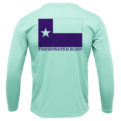 Saltwater Born Fort Worth Freshwater Born Girl's Long Sleeve UPF 50+ Dry-Fit Shirt