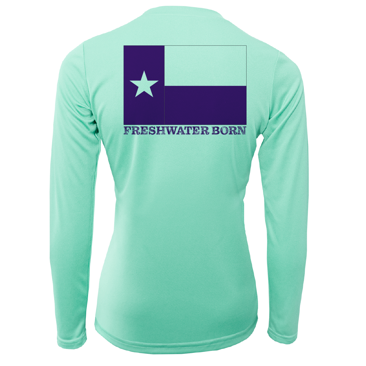 Saltwater Born Fort Worth Freshwater Born Women's Long Sleeve UPF 50+ Dry-Fit Shirt