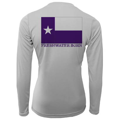 Saltwater Born Fort Worth Freshwater Born Women's Long Sleeve UPF 50+ Dry-Fit Shirt