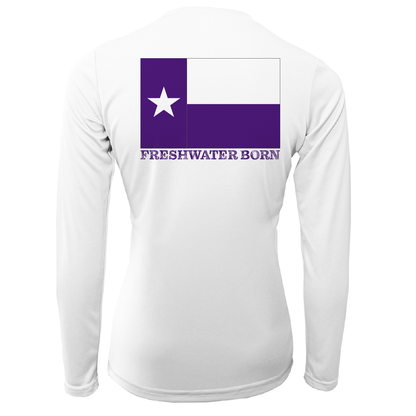 Saltwater Born Fort Worth Freshwater Born Women's Long Sleeve UPF 50+ Dry-Fit Shirt