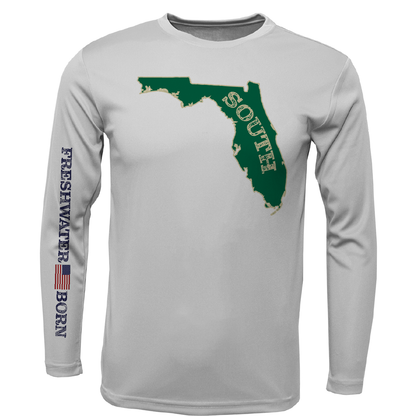 USF Green and Gold Freshwater Born Boy's Long Sleeve UPF 50+ Dry-Fit Shirt