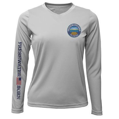 Saltwater Born Florida Freshwater Born "All For Rum and Rum For All" Women's Long Sleeve UPF 50+ Dry-Fit Shirt