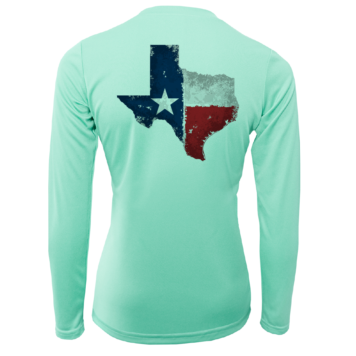 Saltwater Born State of Texas Freshwater Born Women's Long Sleeve UPF 50+ Dry-Fit Shirt