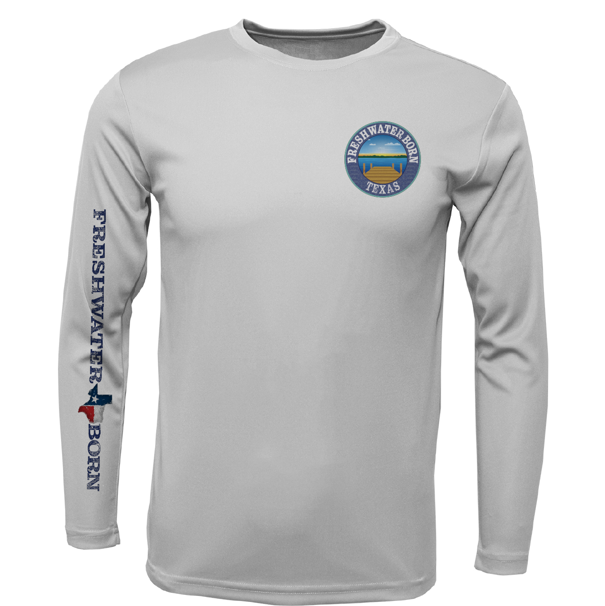 Waco Freshwater Born Men's Long Sleeve UPF 50+ Dry-Fit Shirt