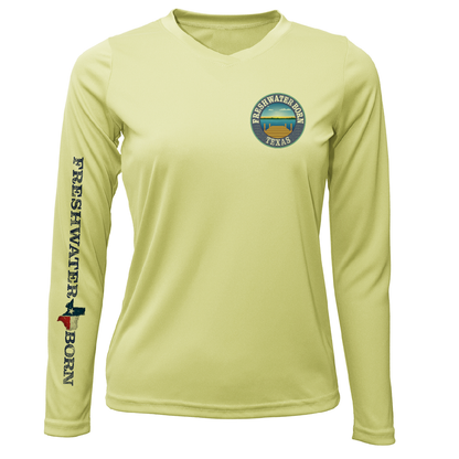 Saltwater Born State of Texas Freshwater Born Women's Long Sleeve UPF 50+ Dry-Fit Shirt