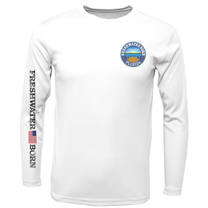 Saltwater Born Florida Freshwater Born "Surrender The Booty" Men's Long Sleeve UPF 50+ Dry-Fit Shirt