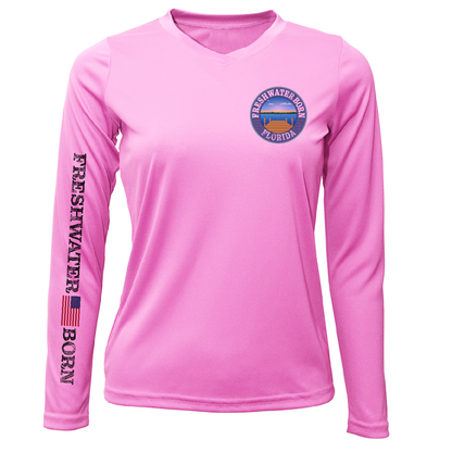 Saltwater Born Florida Freshwater Born "Surrender The Booty" Women's Long Sleeve UPF 50+ Dry-Fit Shirt