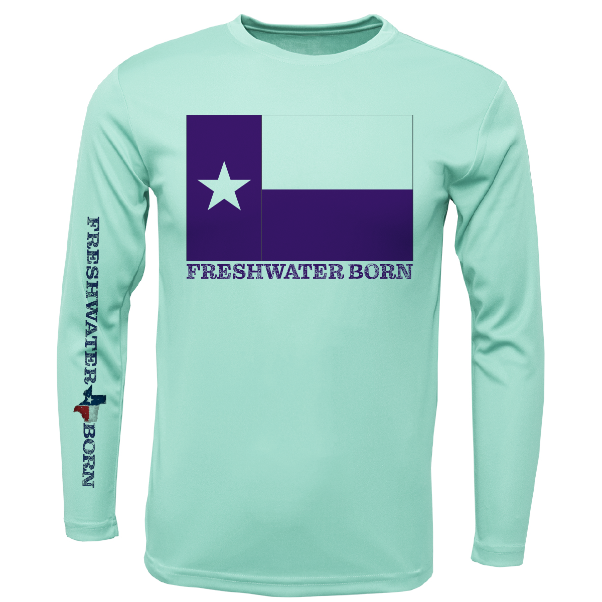 TCU Edition Freshwater Born Girl's Long Sleeve UPF 50+ Dry-Fit Shirt