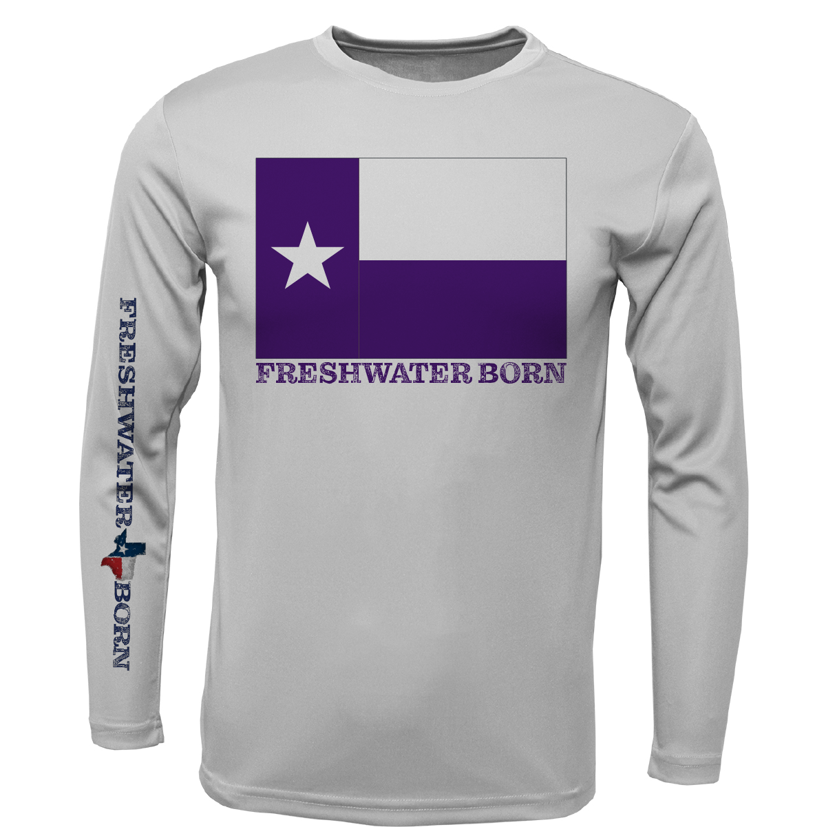 TCU Edition Freshwater Born Boy's Long Sleeve UPF 50+ Dry-Fit Shirt