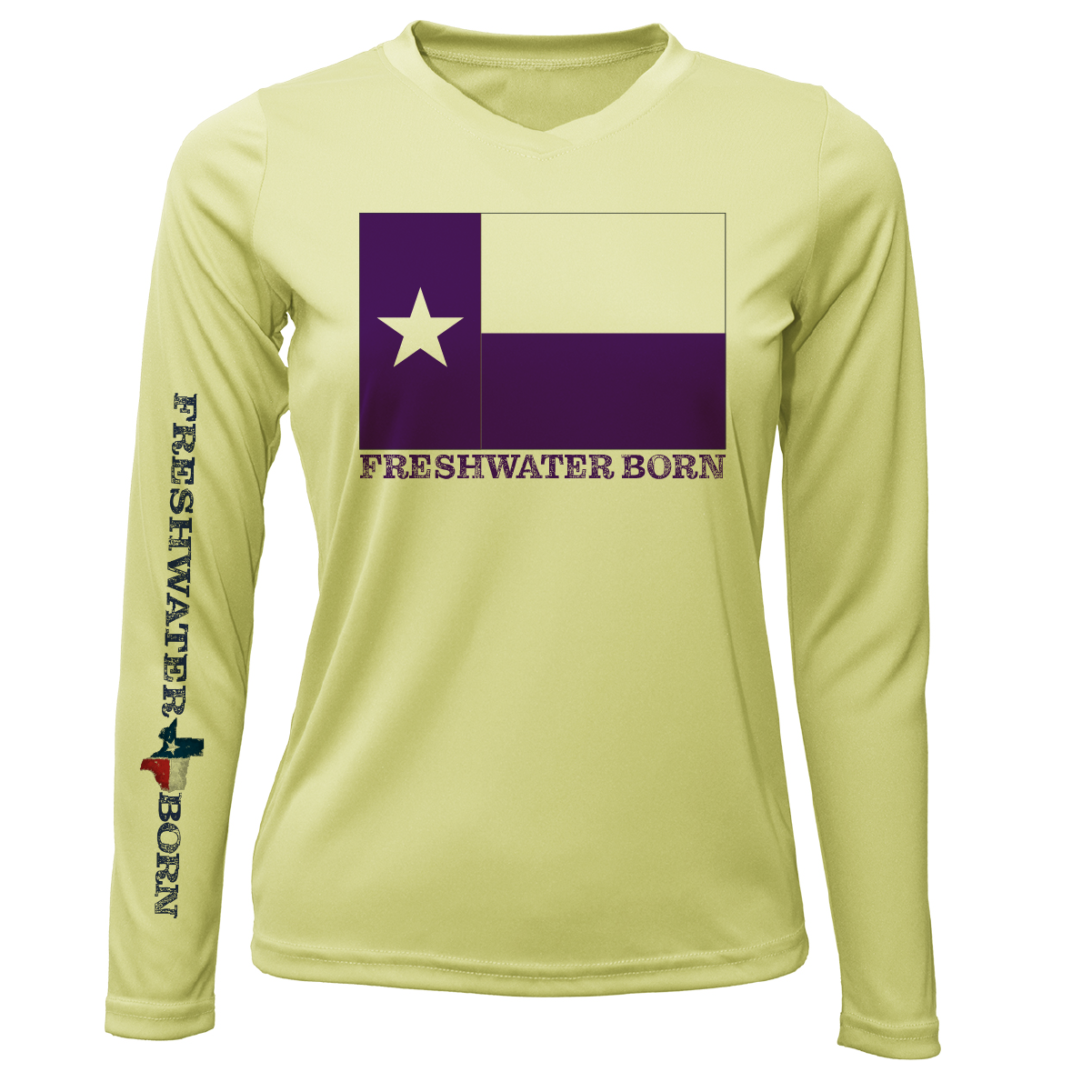 Saltwater Born TCU Edition Freshwater Born Women's Long Sleeve UPF 50+ Dry-Fit Shirt